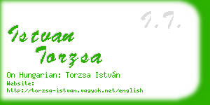 istvan torzsa business card