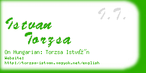 istvan torzsa business card